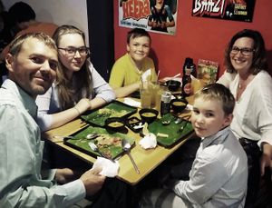 Vegan Family at Masala Dosa Street Kitchen - MDSK in Phnom Penh