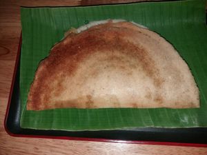 This is how the Dosa is served at Masala Dosa Street Kitchen - MDSK in Phnom Penh