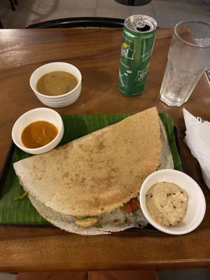 Mushroom dosa at Masala Dosa Street Kitchen - MDSK in Phnom Penh