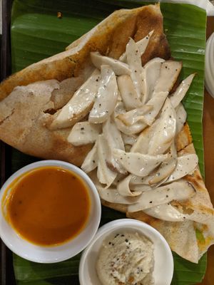 A closer look with the chutneys   at Masala Dosa Street Kitchen - MDSK in Phnom Penh
