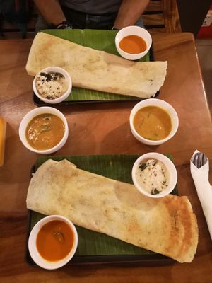 Dosa Massala 3.5$ and Mysore Massala Dosa 4$ at Masala Dosa Street Kitchen - MDSK in Phnom Penh