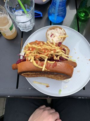 Hotdog at Blondi Katwijk in Katwijk Aan Zee