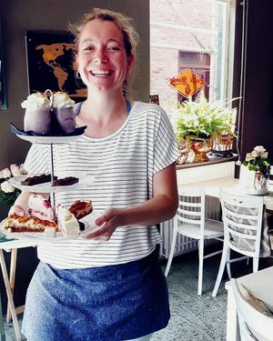 Gezellig en spontane eigenaresse met zelfgemaakte gebakjes ,ja ook vegan! at Blondi Katwijk in Katwijk Aan Zee
