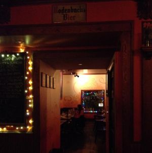 inside the bar at The Belgian Cafe in Philadelphia