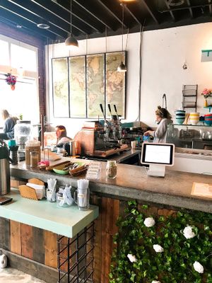 Inside at Java Juice Box in Knoxville