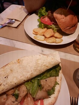 Piadina de Heura at Legends Cafe in Lugo