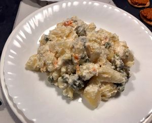 Vegan enladilla at Legends Cafe in Lugo