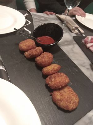 Nuggets vegetales at Legends Cafe in Lugo