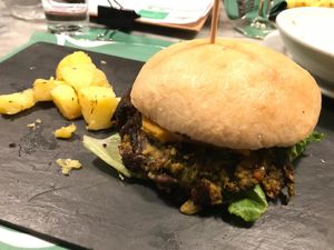 "Ducati" burguer at Legends Cafe in Lugo