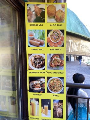 A few of the food options you can make vegan   at Raj's Funnel Cakes in Gatlinburg
