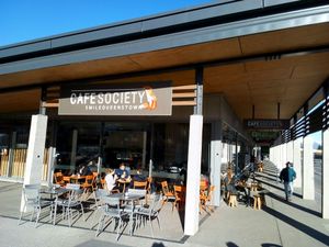 Outdoor area at Cafe Society in Queenstown