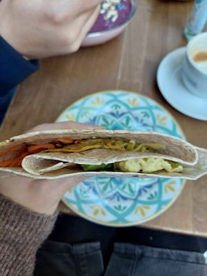 Wrap Egghart at vevi Café - vegan specialities in Cologne