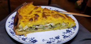 Vegan quiche at vevi Café - vegan specialities in Cologne