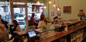 Inside at vevi Café - vegan specialities in Cologne