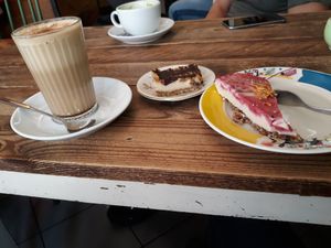 Cake and Coffee at vevi Café - vegan specialities in Cologne