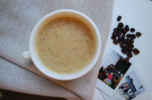 Vegan cashew latte at Lizzy's All Natural - Changhua in Shanghai