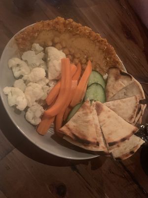 Black eyed pea hummus  at Southern Social in Vero Beach