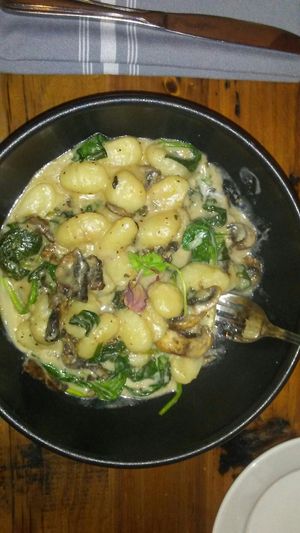 Mushroom dumplings at Southern Social in Vero Beach