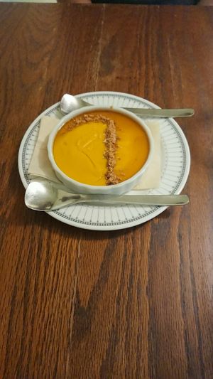 (vegan) pumpkin dessert. at Ploughman's Lunch Bakery in Okinawa