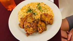 Vegetarian plate of the day at Abrigo da Alma in Tomar