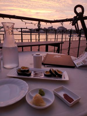 Water views at Sushi on La Cienega in Chatan
