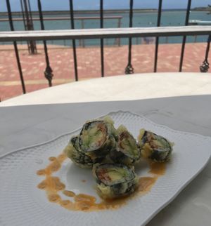 Tempura avocado roll. at Sushi on La Cienega in Chatan