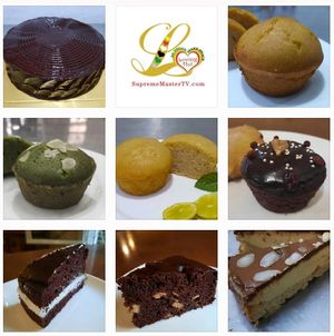 Blissful delicious vegan desserts. at Loving Hut in Kinshasa