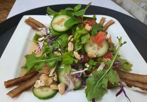 Heavenly Salad. at Loving Hut in Kinshasa