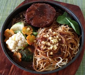 Vegan Steak at Loving Hut in Kinshasa