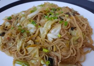 Formosa Fried Noodles. at Loving Hut in Kinshasa