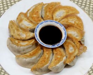 Fried Dumpling. at Loving Hut in Kinshasa