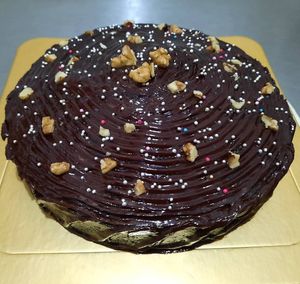 Loving Hut Vegan Ganache Chocolate Cake at Loving Hut in Kinshasa