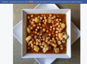 Chickpeas stew at BioWinds in Fuengirola