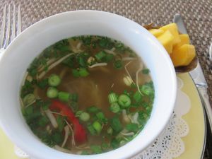 soup (photo from 2015)  at Grand Hotel Opduin in De Koog