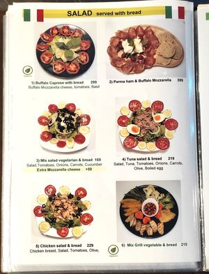 Salad at Silvio's Bistro in Bangkok