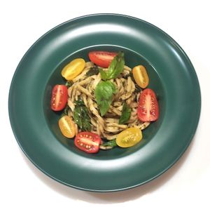 Fettuccine pesto sauce at Silvio's Bistro in Bangkok