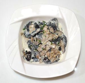 Ravioli mushrooms at Silvio's Bistro in Bangkok