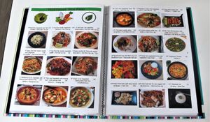 Thai Vegetarian menu
 at Silvio's Bistro in Bangkok