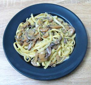 Fettucine boscaiola (Mushrooms) at Silvio's Bistro in Bangkok