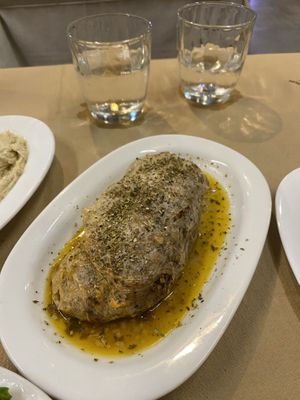 vegan filled cabbage with bulgur and lentils  at Noah's Ark in Kos