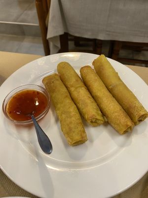 vegan spring rolles  at Noah's Ark in Kos