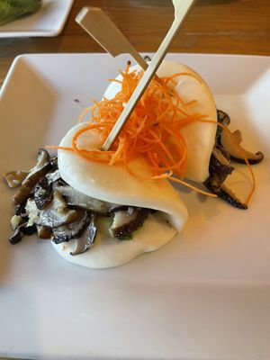Shiitake buns  at Funju in Wallingford