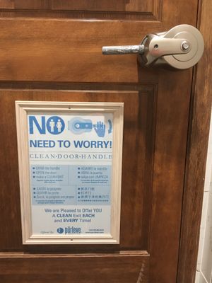 Clean restrooms at EddieWorld in Yermo