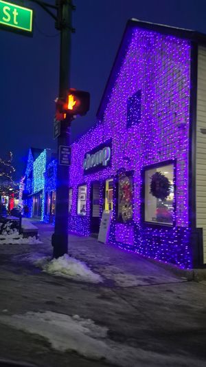 Exterior during December at Chomp in Rochester