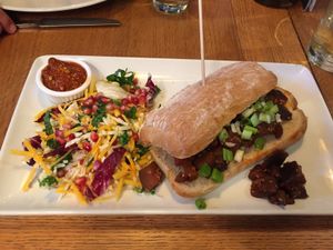 Aubergine roll (vegan)  at The Spread Eagle in Burton Upon Trent
