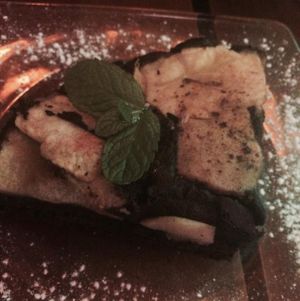 vegan cake at Sattva 2 in Buenos Aires