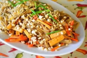 Pad thai at Green Earth Cafe in Naga