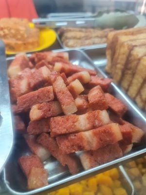 Mock layered meat ~ 4/11/22 at Yuan Man Vegetarian 圓滿素食 - Circuit Rd in Central Singapore