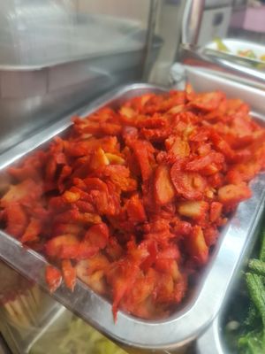 Mock char siew ~ 4/11/22 at Yuan Man Vegetarian 圓滿素食 - Circuit Rd in Central Singapore