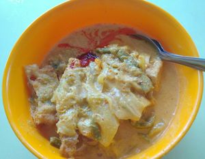 Lontong at Yuan Man Vegetarian 圓滿素食 - Circuit Rd in Central Singapore